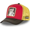capslab-tom-to4-looney-tunes-rote-gelbe-und-schwarze-trucker-kappe