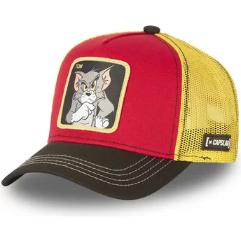 Capslab Tom TO4 Looney Tunes Red, Yellow and Black Trucker Hat