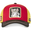 capslab-tom-to4-looney-tunes-rote-gelbe-und-schwarze-trucker-kappe