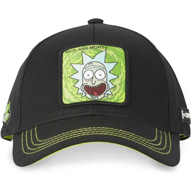 schwarze-verstellbare-curved-cap-rick-sanchez-casb-ri2-rick-and-morty-von-capslab