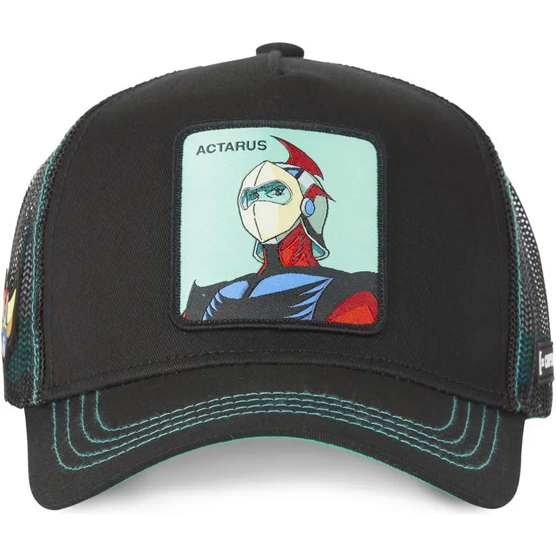 cepur-izliekta-truckeris-melns-snapback-cas-act1-daisuke-duke-fleed-robots-grendizer-no-capslab