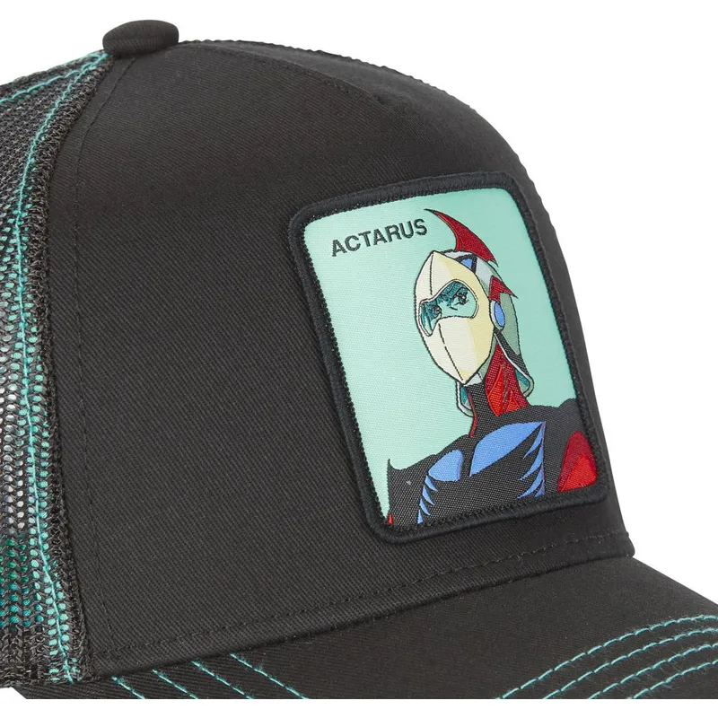 cepur-izliekta-truckeris-melns-snapback-cas-act1-daisuke-duke-fleed-robots-grendizer-no-capslab