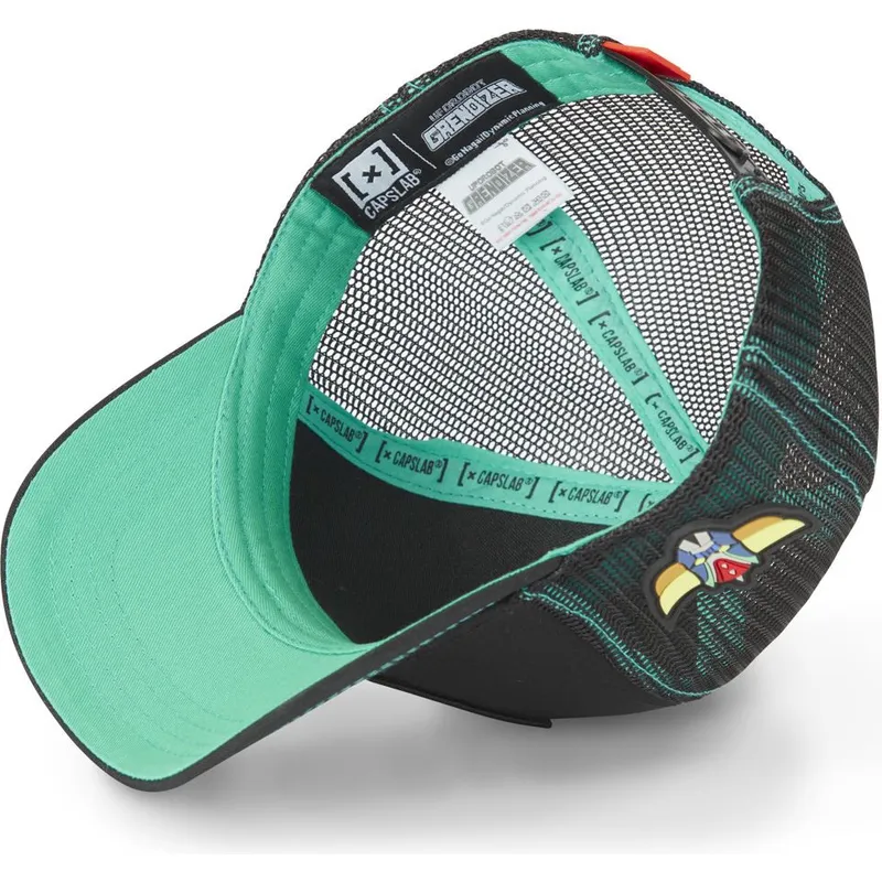 cepur-izliekta-truckeris-melns-snapback-cas-act1-daisuke-duke-fleed-robots-grendizer-no-capslab