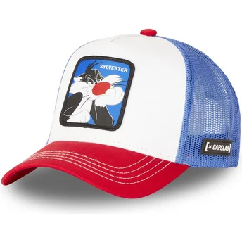 cepur-izliekta-truckeris-balts-snapback-sy2-silvestrs-looney-tunes-no-capslab