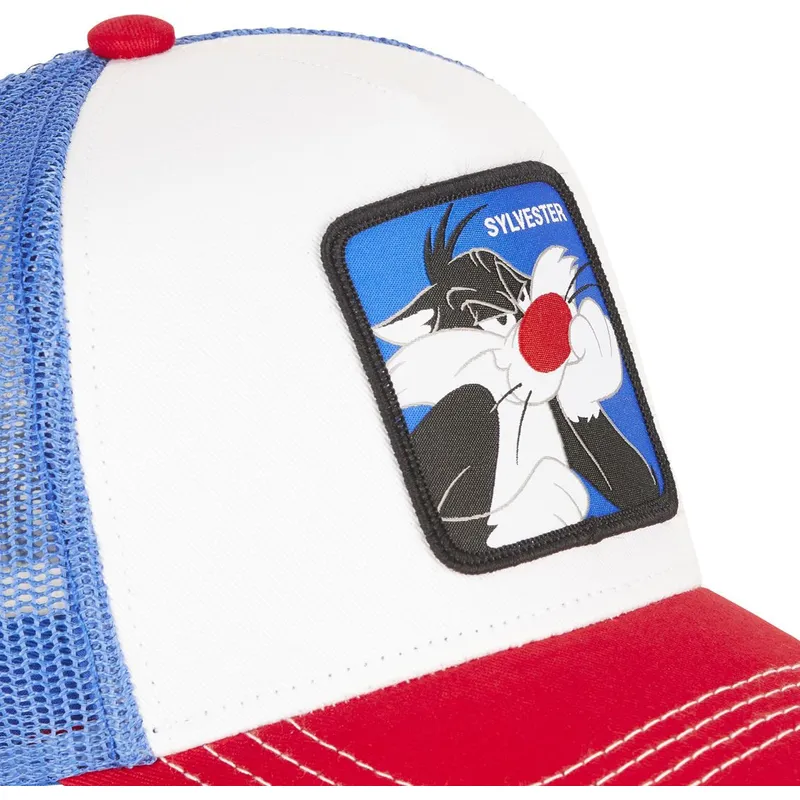 cepur-izliekta-truckeris-balts-snapback-sy2-silvestrs-looney-tunes-no-capslab