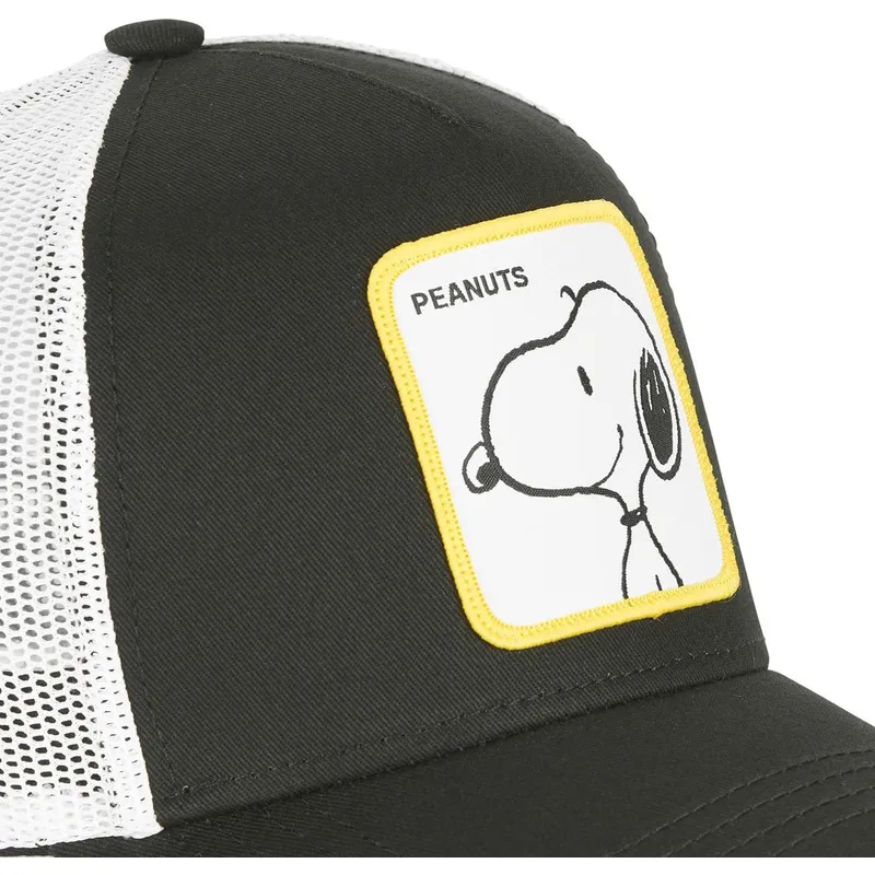 cepur-izliekta-truckeris-melns-snapback-do2-snoopy-zemesrieksti-no-capslab