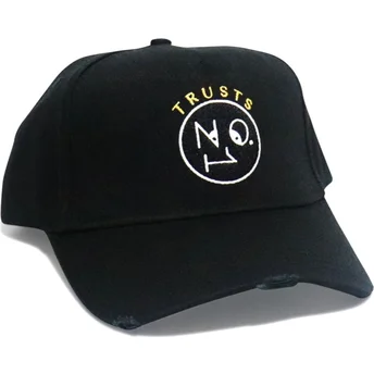 Cepur izliekta melns regulējama lente Trusts No.1 Distressed Black Gold no The No.1 Face