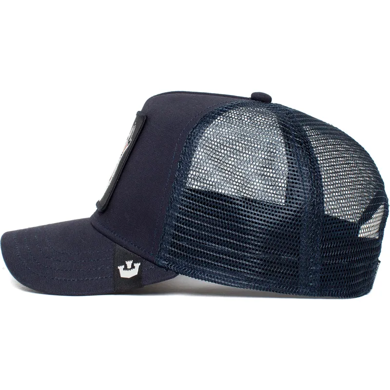 cepur-izliekta-soferis-tumsi-zils-snapback-lobo-wolf-the-farm-no-goorin-bros