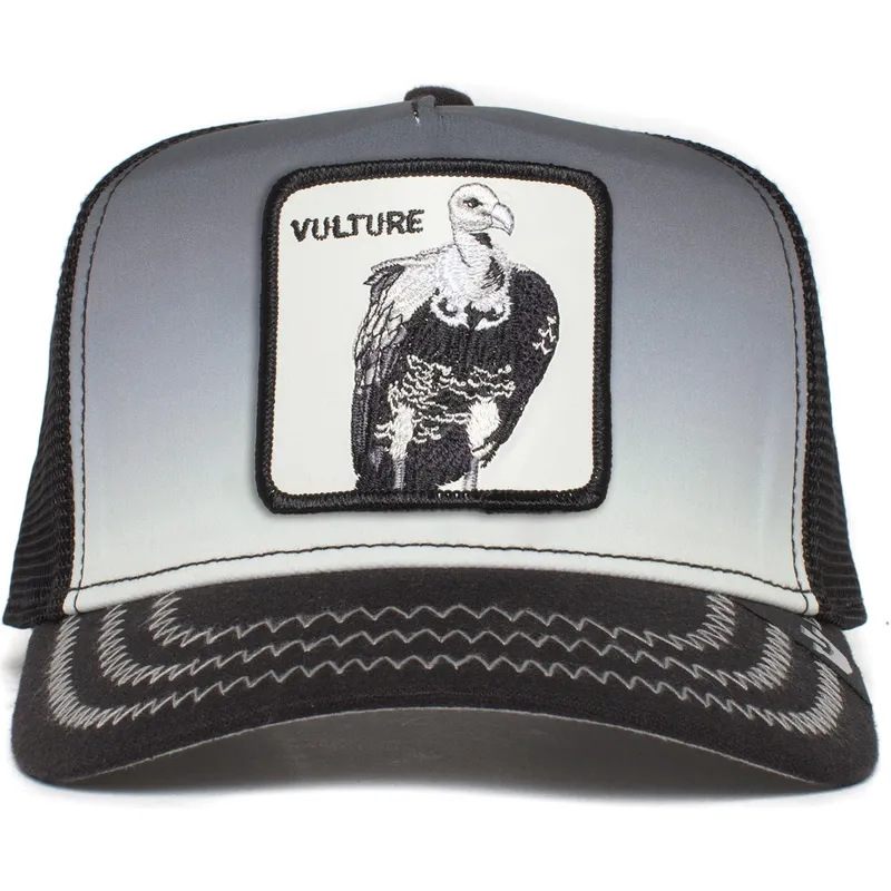 cepur-izliekta-truckeris-melns-snapback-vulture-back-off-buzzard-the-farm-no-goorin-bros