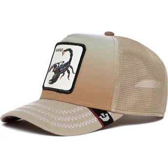 trucker-cap-beige-skorpion-deadly-get-over-here-the-farm-von-goorin-bros