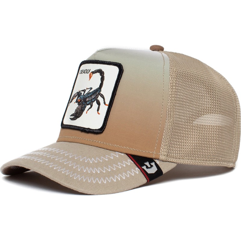 goorin-bros-scorpion-deadly-get-over-here-the-farm-beige-trucker-hat