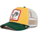 gorra-trucker-amarilla-blanca-y-verde-gallo-the-cock-the-farm-de-goorin-bros