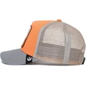 czapka-trucker-pomaranczowo-szara-koza-the-goat-the-farm-od-goorin-bros