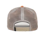 czapka-trucker-pomaranczowo-szara-koza-the-goat-the-farm-od-goorin-bros