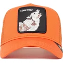 cepur-izliekta-truckeris-oranzs-snapback-the-lone-wolf-the-farm-no-goorin-bros