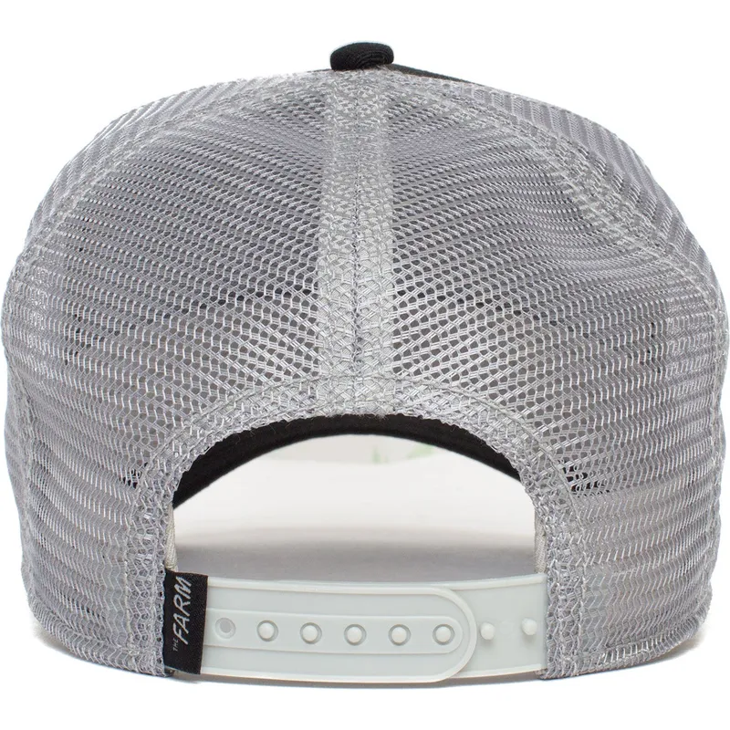 cepur-izliekta-truckeris-melns-snapback-the-white-tiger-the-farm-no-goorin-bros