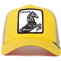 gorra-trucker-amarilla-y-blanca-caballo-the-stallion-the-farm-de-goorin-bros