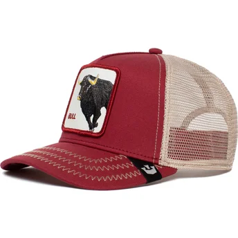 cepur-izliekta-truckeris-sarkans-snapback-the-bull-the-farm-no-goorin-bros