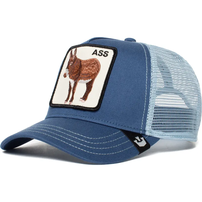 cepur-izliekta-truckeris-zils-snapback-the-ass-the-farm-no-goorin-bros