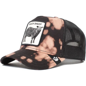 Czarna czapka trucker Acid Sheep The Farm z owcą od Goorin Bros.