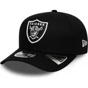 schwarze-gebogene-snapback-kappe-9fifty-team-stretch-snap-der-las-vegas-raiders-nfl-von-new-era