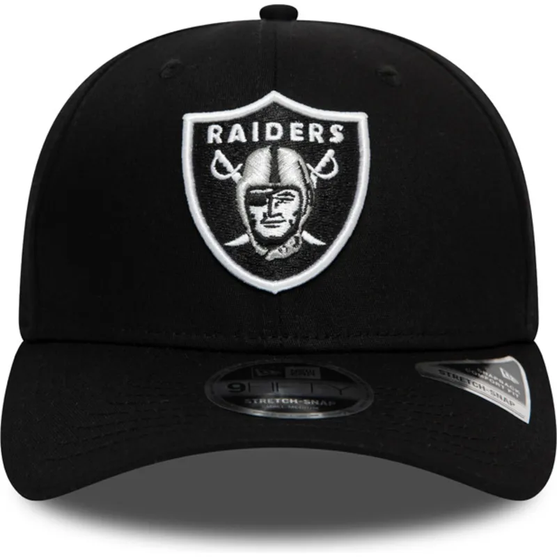 cepur-izliekta-melns-snapback-9fifty-team-stretch-snap-no-las-vegas-raiders-nfl-no-new-era