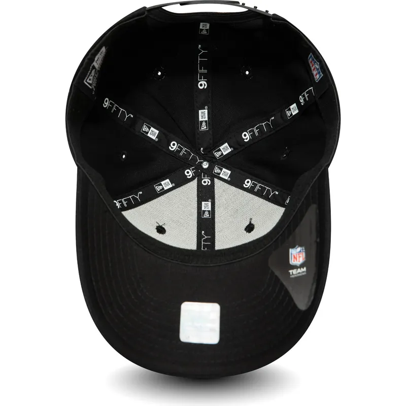 cepur-izliekta-melns-snapback-9fifty-team-stretch-snap-no-las-vegas-raiders-nfl-no-new-era