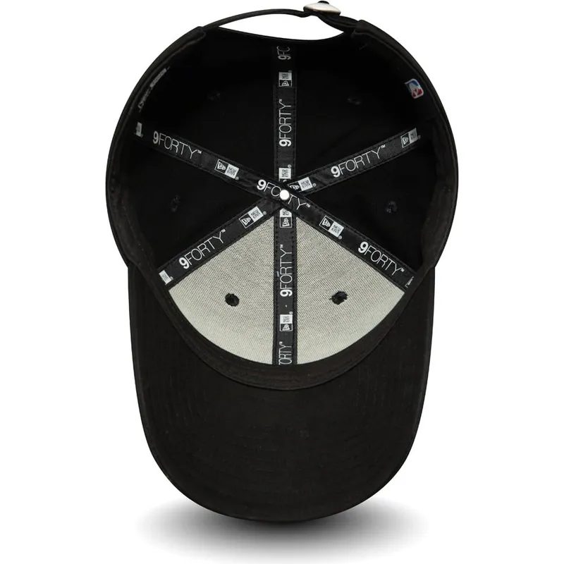schwarze-verstellbare-curved-cap-9forty-essential-outline-der-los-angeles-lakers-nba-von-new-era