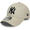 cap-izliekta-beige-adjustable-strap-negro-9forty-league-essential-no-new-york-yankees-mlb-no-new-era