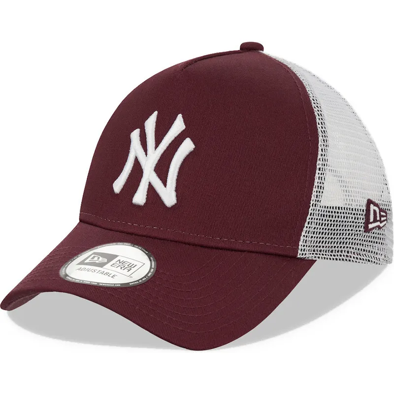 cepur-izliekta-truckeris-sarkans-snapback-9forty-a-frame-no-new-york-yankees-mlb-no-new-era