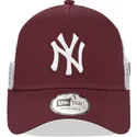 cepur-izliekta-truckeris-sarkans-snapback-9forty-a-frame-no-new-york-yankees-mlb-no-new-era