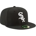 cepur-plakana-melns-pieguloss-59fifty-authentic-on-field-game-no-chicago-white-sox-mlb-no-new-era
