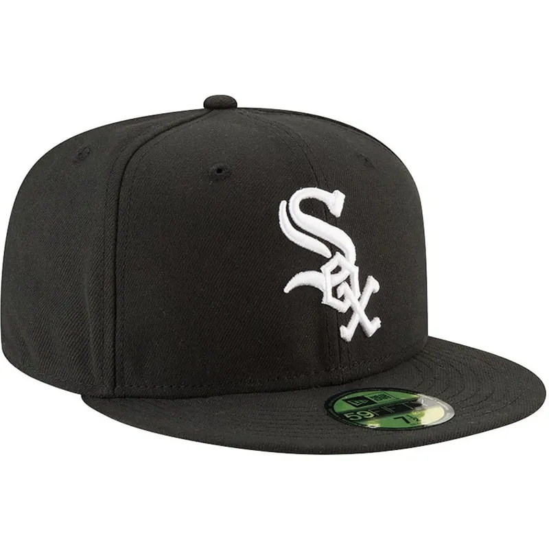 cepur-plakana-melns-pieguloss-59fifty-authentic-on-field-game-no-chicago-white-sox-mlb-no-new-era