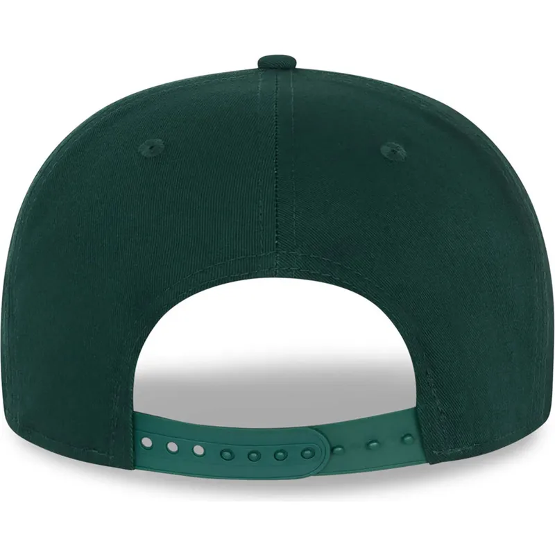 grune-und-gelbe-flache-snapback-kappe-9fifty-essential-von-oakland-athletics-mlb-von-new-era