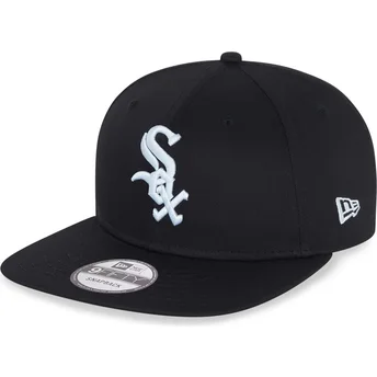 Czarna płaska czapka snapback 9FIFTY Essential Chicago White Sox MLB od New Era