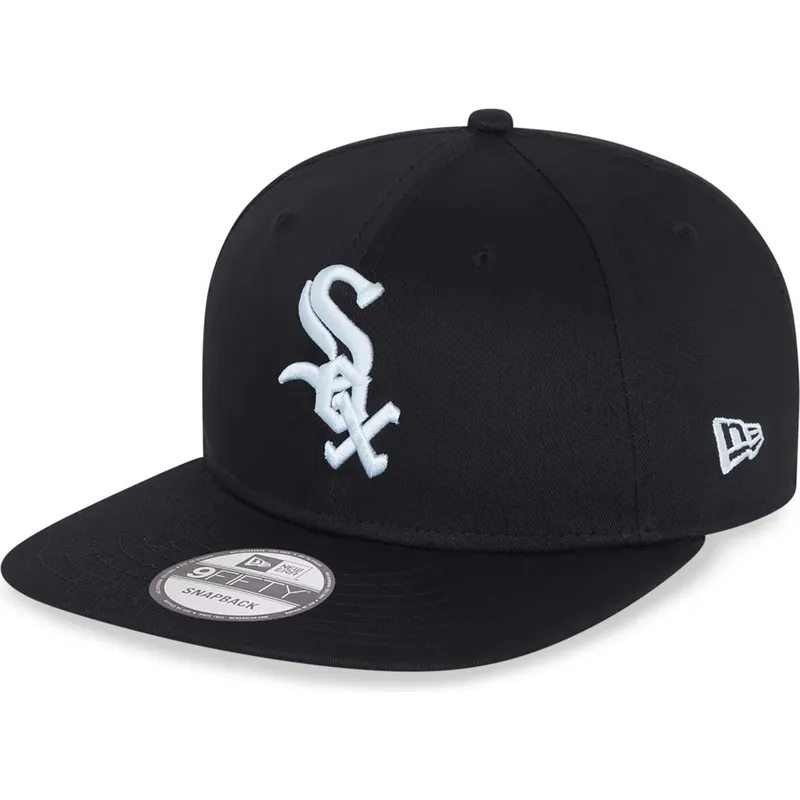 cepur-plakana-melns-snapback-9fifty-essential-no-chicago-white-sox-mlb-no-new-era