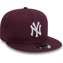 cepur-plakana-sarkans-snapback-9fifty-essential-no-new-york-yankees-mlb-no-new-era
