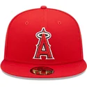 casquette-plate-rouge-ajustee-59fifty-authentic-on-field-los-angeles-angels-mlb-new-era