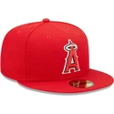 casquette-plate-rouge-ajustee-59fifty-authentic-on-field-los-angeles-angels-mlb-new-era