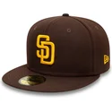 san-diego-padres-mlb-59fifty-authentic-on-field-braune-angepasste-flat-cap-von-new-era