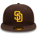 gorra-plana-marron-ajustada-59fifty-authentic-on-field-de-san-diego-padres-mlb-de-new-era