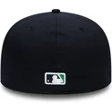 casquette-plate-bleue-marine-ajustee-59fifty-authentic-on-field-seattle-mariners-mlb-new-era