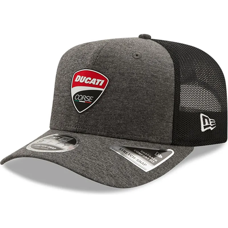 cepur-izliekta-truckeris-peleks-snapback-9fifty-stretch-snap-jersey-no-ducati-motor-motogp-no-new-era
