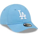 cap-izliekta-blue-adjustable-strap-berniem-claro-pequeno-9forty-league-essential-no-los-angeles-dodgers-mlb-no-new-era