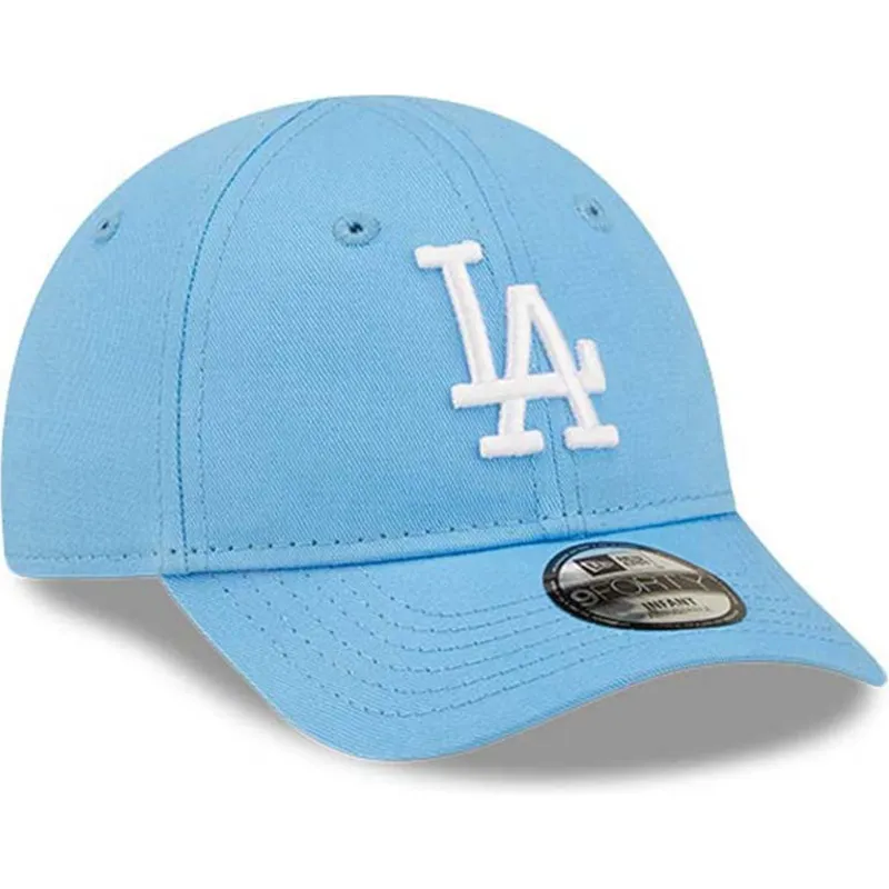 cap-izliekta-blue-adjustable-strap-berniem-claro-pequeno-9forty-league-essential-no-los-angeles-dodgers-mlb-no-new-era