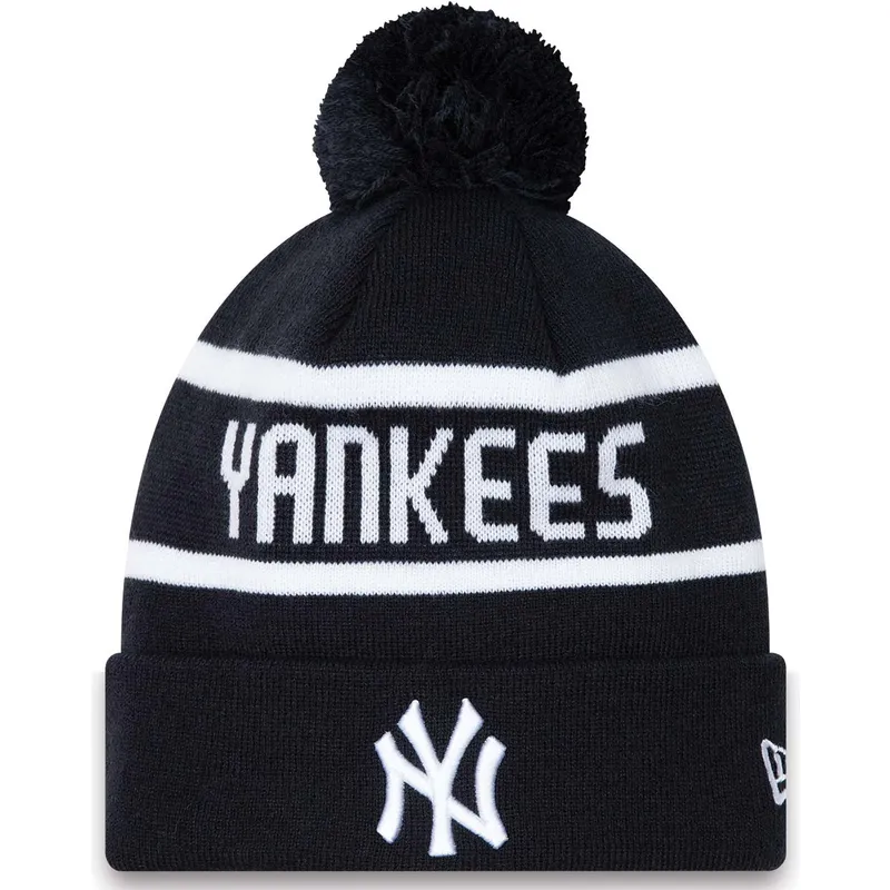 cepur-ar-bumbuli-tumsi-zils-cuff-jake-no-new-york-yankees-mlb-no-new-era