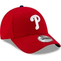 rote-verstellbare-curved-cap-9forty-league-der-philadelphia-phillies-mlb-von-new-era