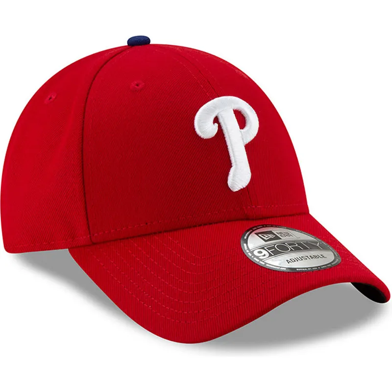 cepur-izliekta-sarkans-regulejama-lente-9forty-league-no-philadelphia-phillies-mlb-no-new-era