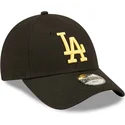 cepur-izliekta-melns-regulejams-berniem-dorado-9forty-league-essential-no-los-angeles-dodgers-mlb-no-new-era
