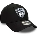cepur-izliekta-melns-regulejams-9forty-print-infill-no-brooklyn-nets-nba-no-new-era